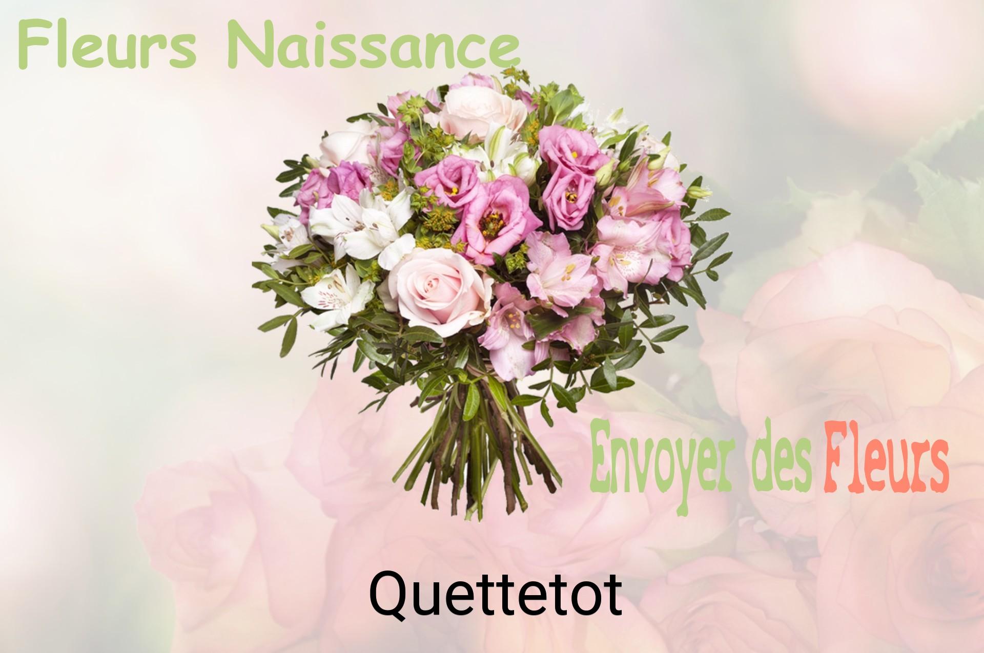 Bouquet de fleurs de naissance livré à Quettetot